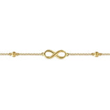 GABRIEL & CO- 14K Yellow Gold Bujukan Chain Bracelet with Infinity Station