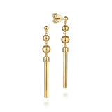 GABRIEL & CO- 14K Yellow Gold Bujukan Drop Earrings