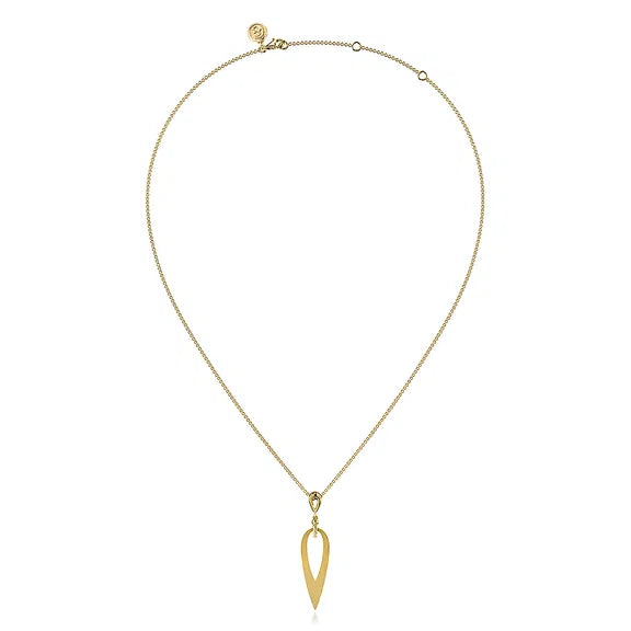 GABRIEL & CO- 14K Yellow Gold Bujukan Pendant Drop Necklace