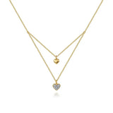 GABRIEL & CO- 14K White Gold Diamond Bar Necklace