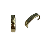 14kt Two Toned Reversible Huggie Earrings
