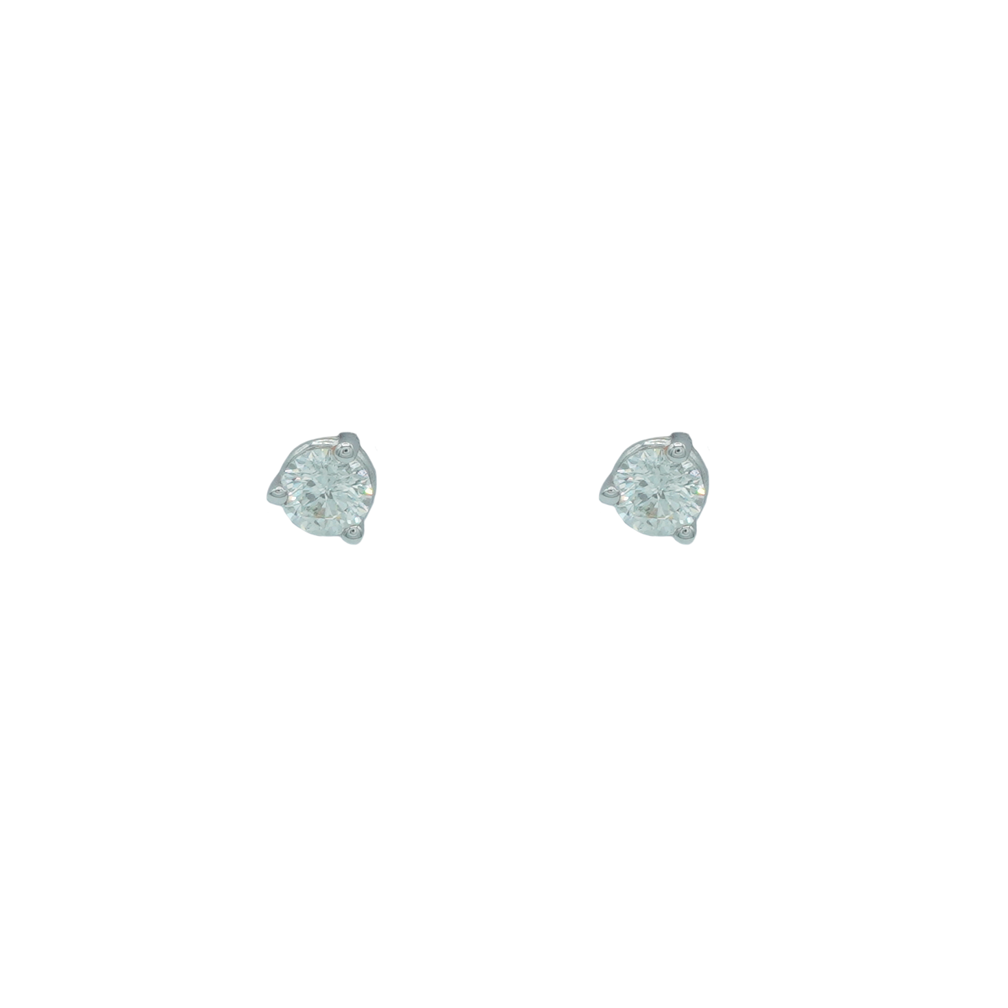 14K WG Stud Earrings