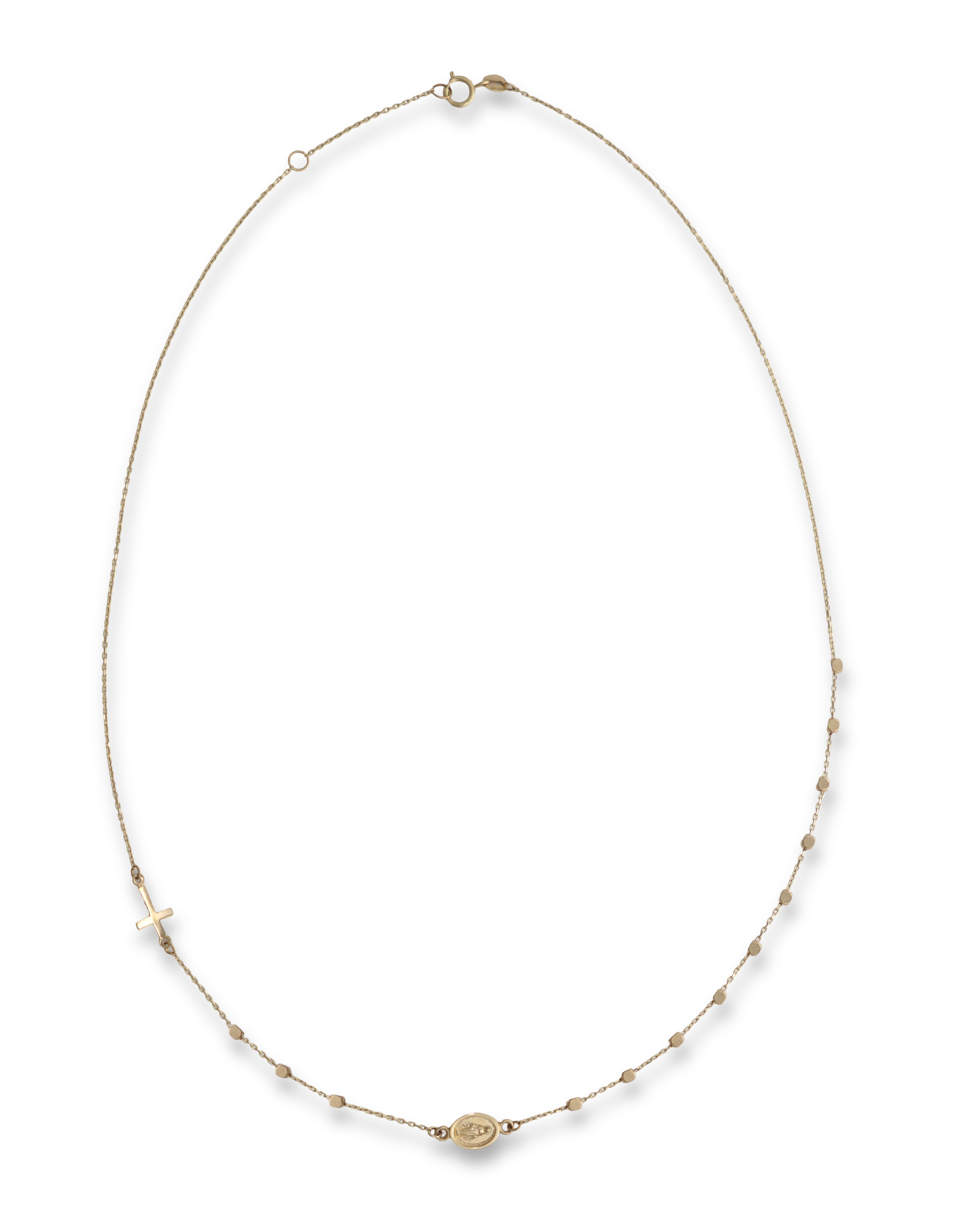 LUKA GOLD - 14kt Gold Sideways Cross Necklace