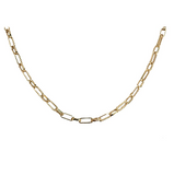 14kt Gold Box Link Chain Necklace G-HM-HON9353-18