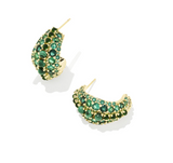 KENDRA SCOTT- Krista Hoop Earring in Gold Green Mix