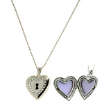 .925 Heart Locket with Keyhole