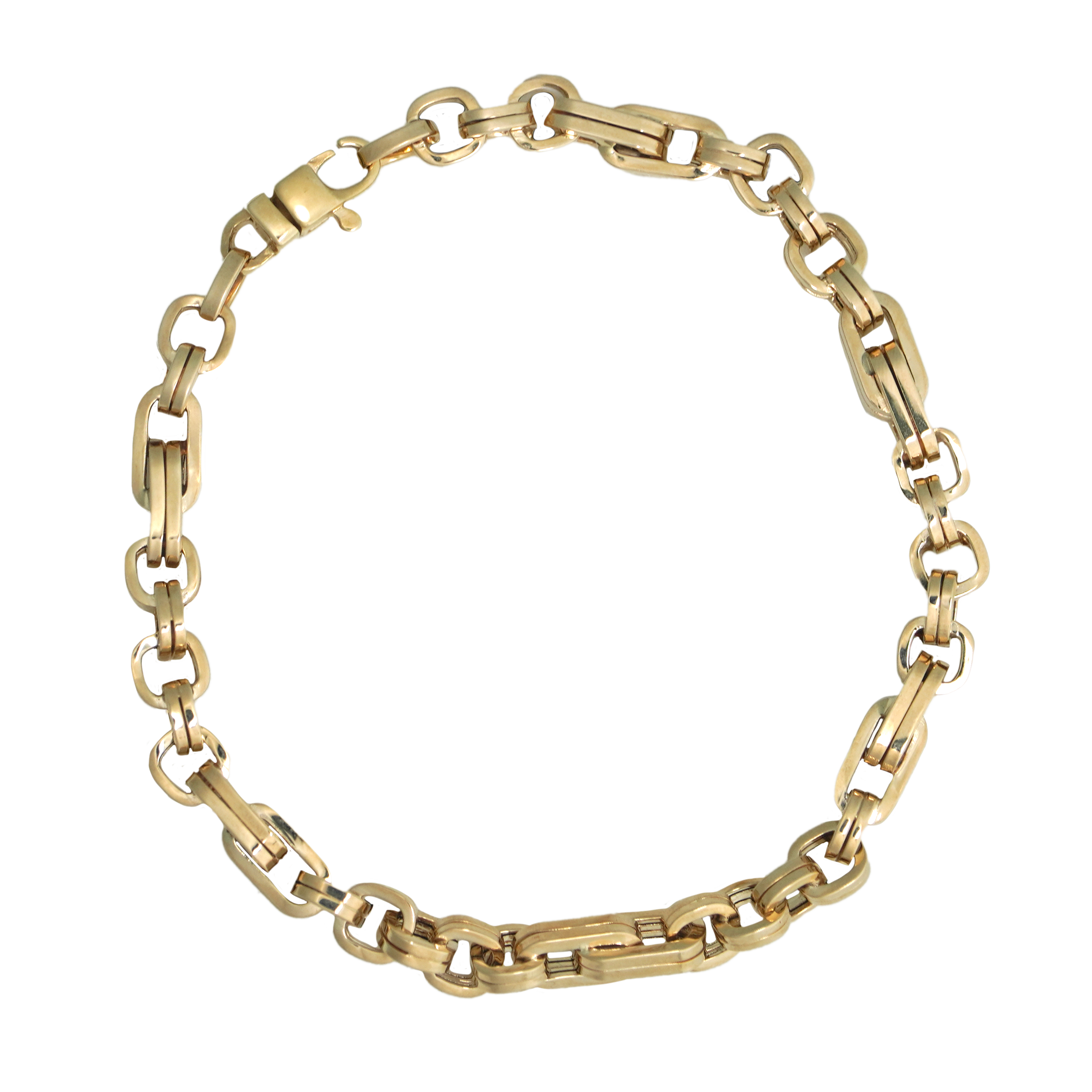 LUKA GOLD- 14kt Gold Fancy 8" Bracelet
