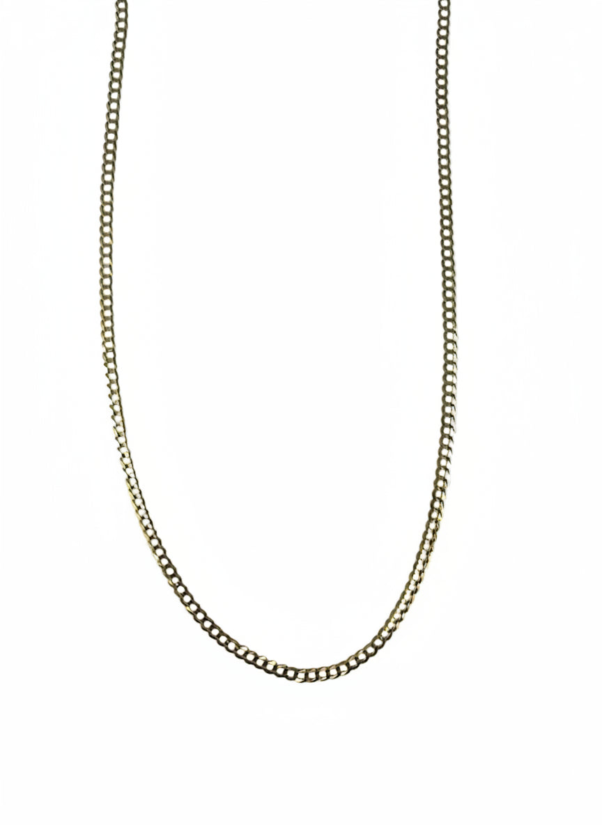 10kt Curb Chain 3.8mm 24"