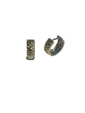 14kt Two Toned Huggie Earrings
