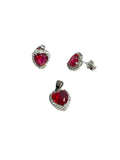 .925 Silver Heart Set S-ZOD-B27645+C