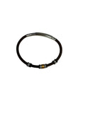 316L  Black,Blue or Brown Bracelet  SS-TF-TSB506