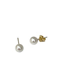 14kt Akoya Fresh Water Pearl Stud Earrings