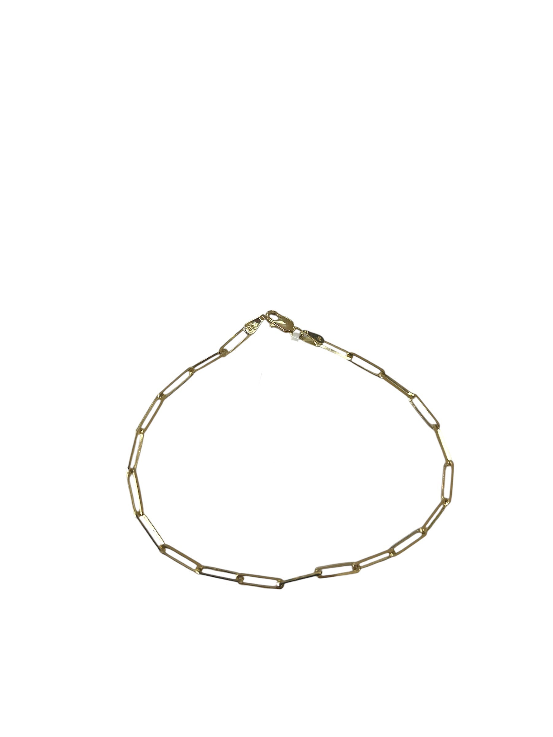 14kt Paper Clip Bracelet