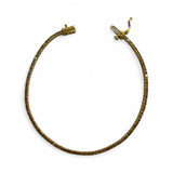 14K Yellow Gold and Diamond Tennis Bracelet 1.00CT