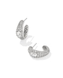 KENDRA SCOTT- Bella Rhodium Hoop Earrings in CZ