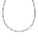 KENDRA SCOTT- Bella Rhodium Tennis Necklace in White CZ
