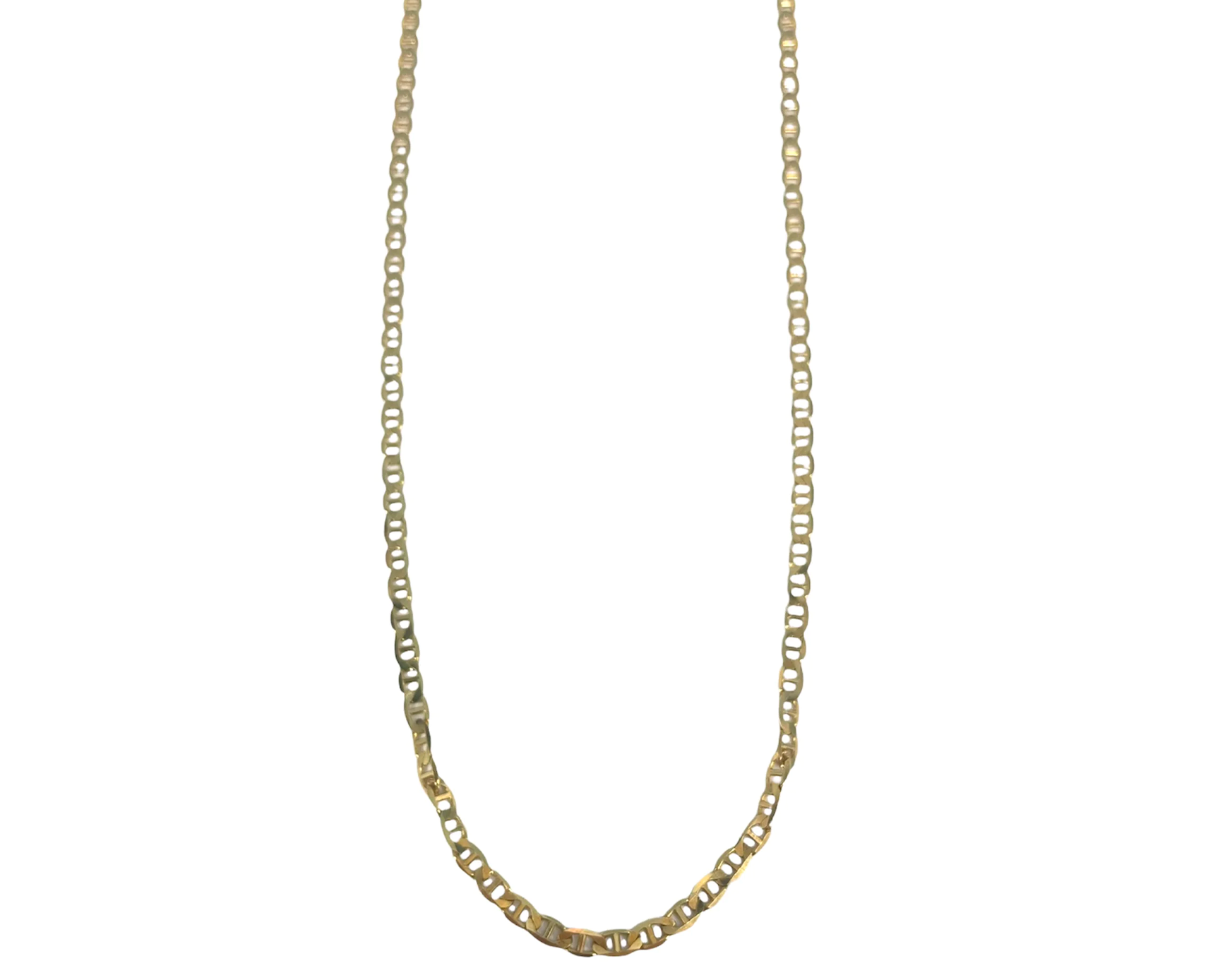 14KT Gold Solid Mariner Chain G-FR-TVPC100-24