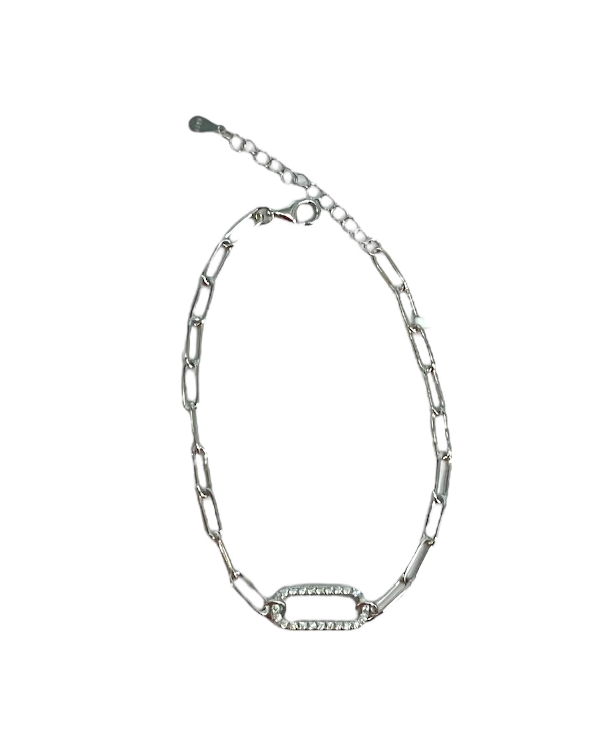 .925 Bracelet w/CZ Link S-FF-HGC1451-B