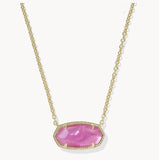 KENDRA SCOTT- Elisa Gold Statement Pendant Necklace in Azalea Illusion