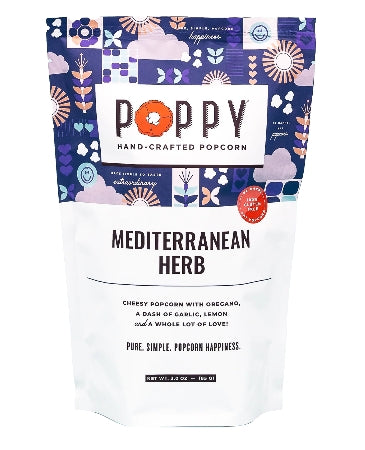 Poppy Handcrafted Popcorn- Mediterranean Herb