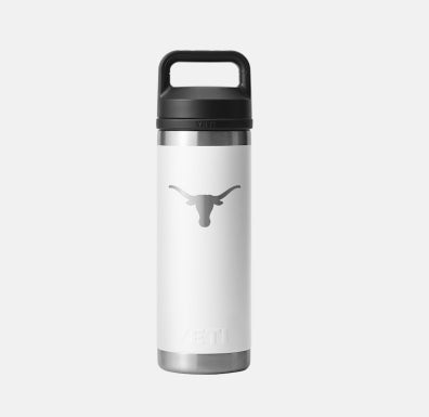 YETI- UT Texas 18oz Chug Bottle in White