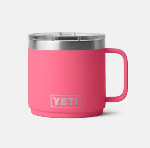 YETI- 14oz Stackable Mug w/Ceramic Lining in Tropical Pink