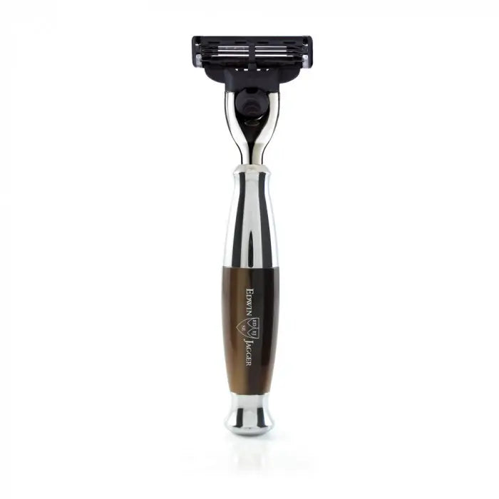 EDWIN JAGGER- Imitation Horn and Chrome Mach3 Razor