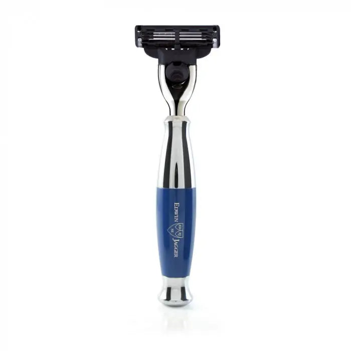 EDWIN JAGGER - Blue and Chrome Mach3 Razor