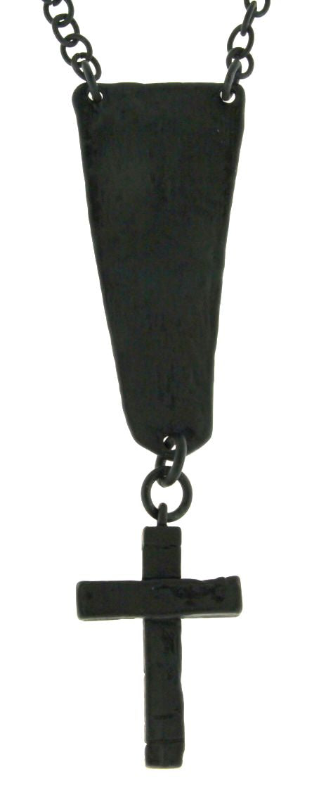 Brass Chain and Cross Necklace