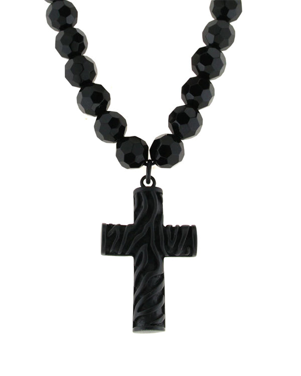 Brass Chain and Cross Pendant