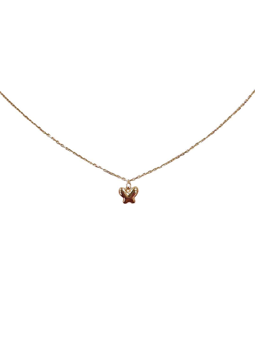 14kt Rose Gold Butterfly Necklace