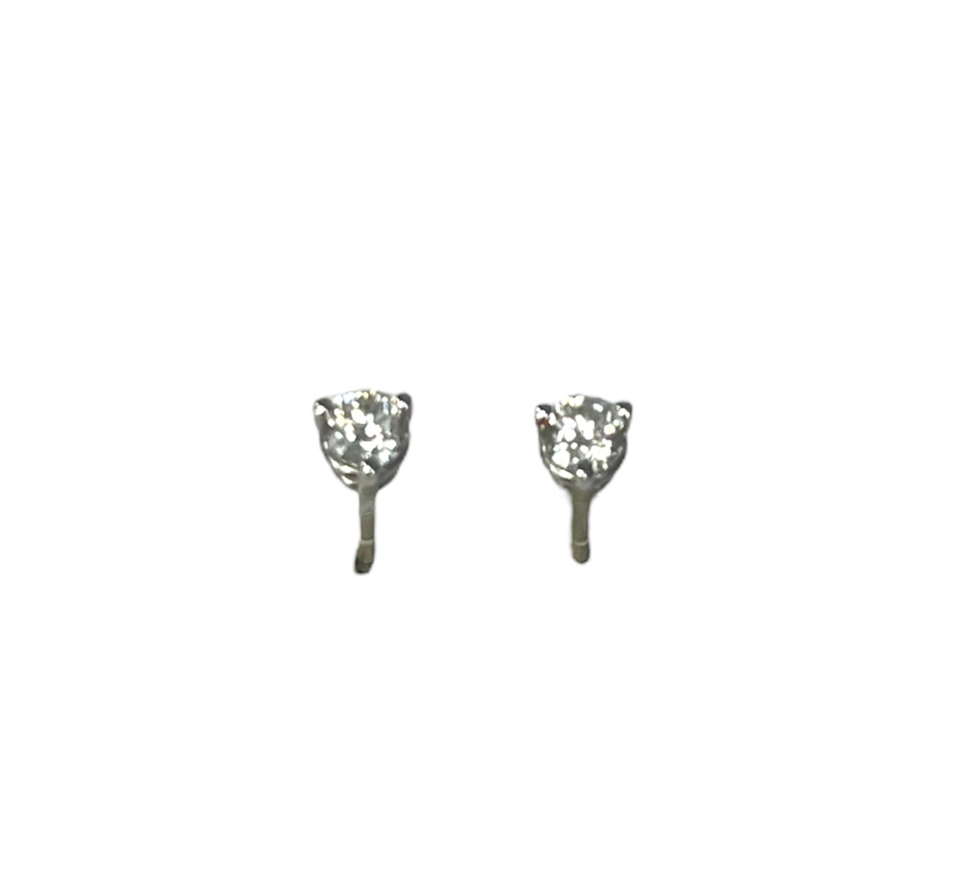 14K WG Stud Earrings