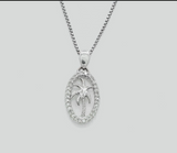 LUKA DIAMONDS- Palm Frame Pendant Necklace