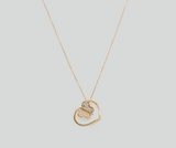 14kt Rose Gold and Diamonds Butterfly Pendant and Chain D.11TW