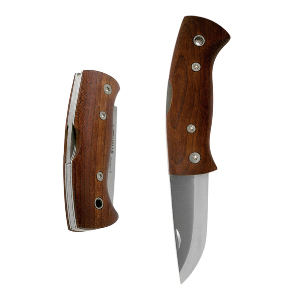 Helle Knives Kletten - Lockback Folding Knife - Birch Wood Handles