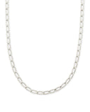 KENDRA SCOTT- Merrick Chain Necklace Rhodium Metal