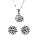 .925 Silver Starflower Set