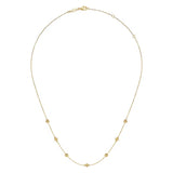 GABRIEL & CO- 14K Yellow Gold Bujukan Bead Station Necklace