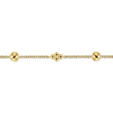 GABRIEL & CO- 14K Yellow Gold Bujukan Beads Station Bracelet