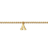 GABRIEL & CO- 14K Yellow Gold Bujukan Initial A Bracelet