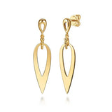 GABRIEL & CO- 14K Yellow Gold Bujukan Stud Drop Earrings