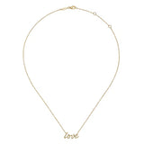 GABRIEL & CO- 14K Yellow Gold Love Necklace