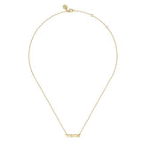GABRIEL & CO- 14K Yellow Gold MAMA Script Necklace