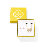KENDRA SCOTT- Krista Bow Ashton Gift Set in Gold White Mix