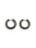 Fashion 26mm Hoop Push in Earring S-ST-HP26MM-W