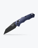 BENCHMADE- Auto Immunity Knife in Crater Blue Aluminum Wharncliffe