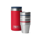 YETI- Shot Glasses & Case in Rescue Red/White/Navy