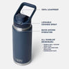 YETI- 26oz Flip Chug Bottle in Rescue Red