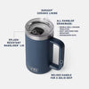 YETI- 24oz Mug 2.0 w/Ceramic Lining in Navy