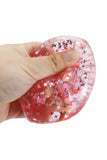 Glittery Seashell Ocean Squishy Cube